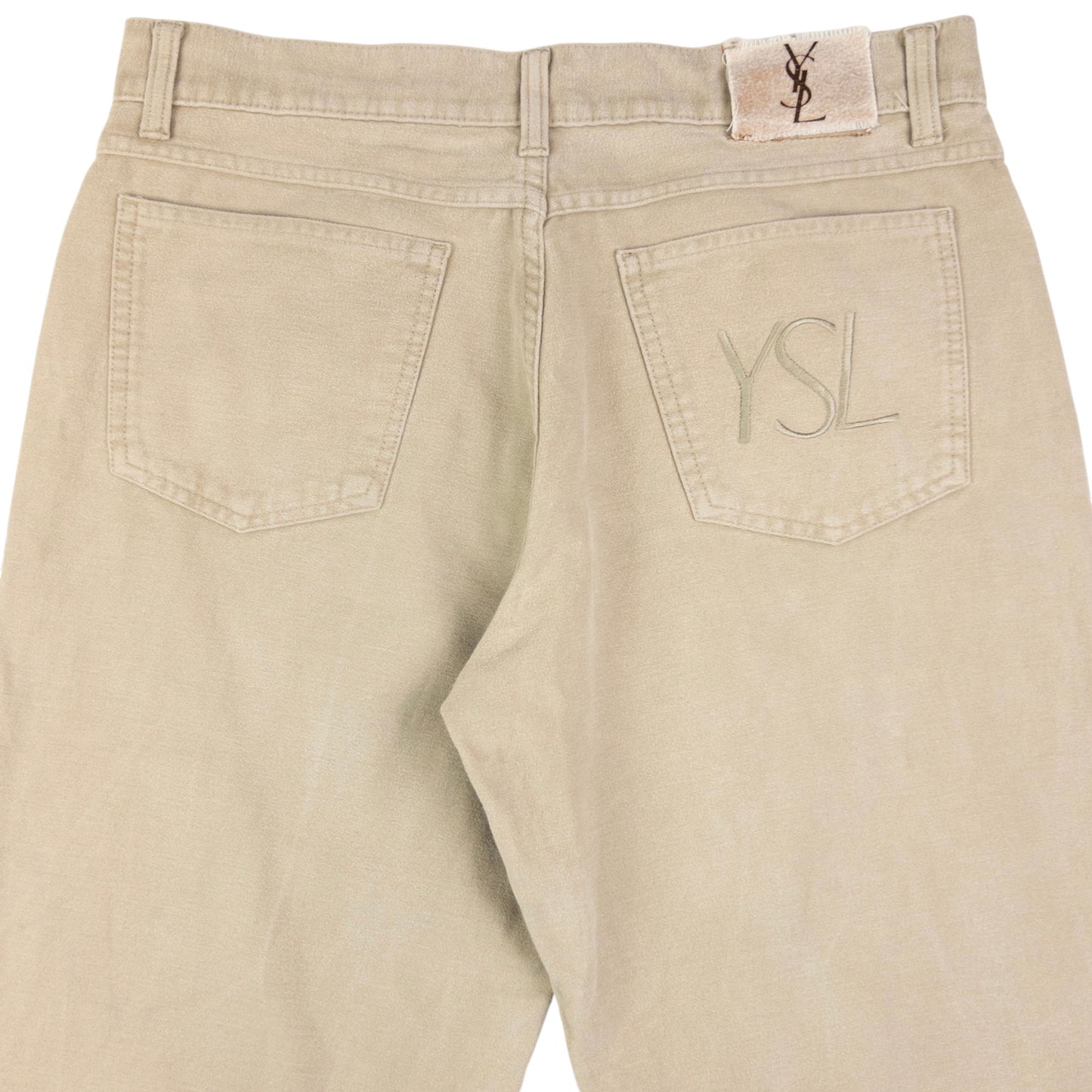 Vintage YSL Yves Saint Laurent Embroidered Trousers Size W32