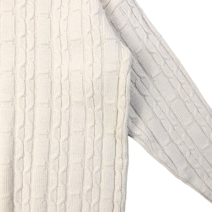 Vintage 90s Burberry Embroidered Wool Knit Jumper Size M