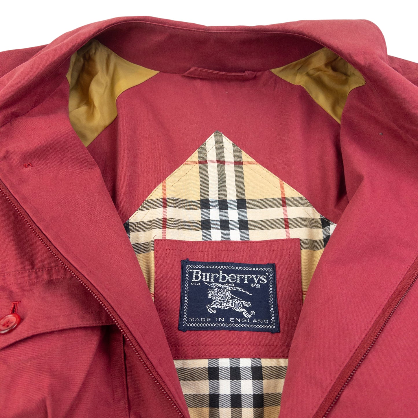 Vintage 90s Burberry Zip Up Cargo Jacket Size XL