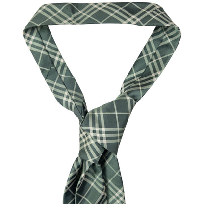 Vintage Burberry Nova Check Silk Tie