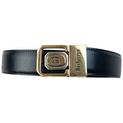 Vintage 90s Burberry Leather Belt Size L