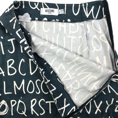 Vintage Moschino Jeans Alphabet Skirt Womens Size W22