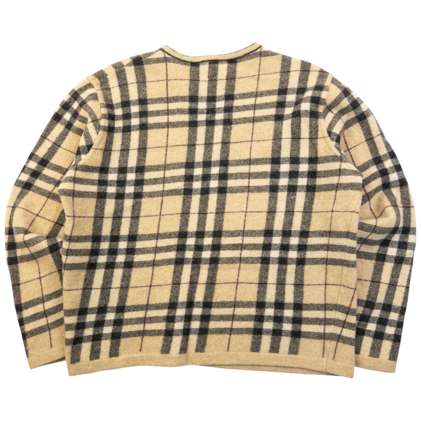 Vintage 2000s  Burberry Nova Check Wool Jumper Womens Size M