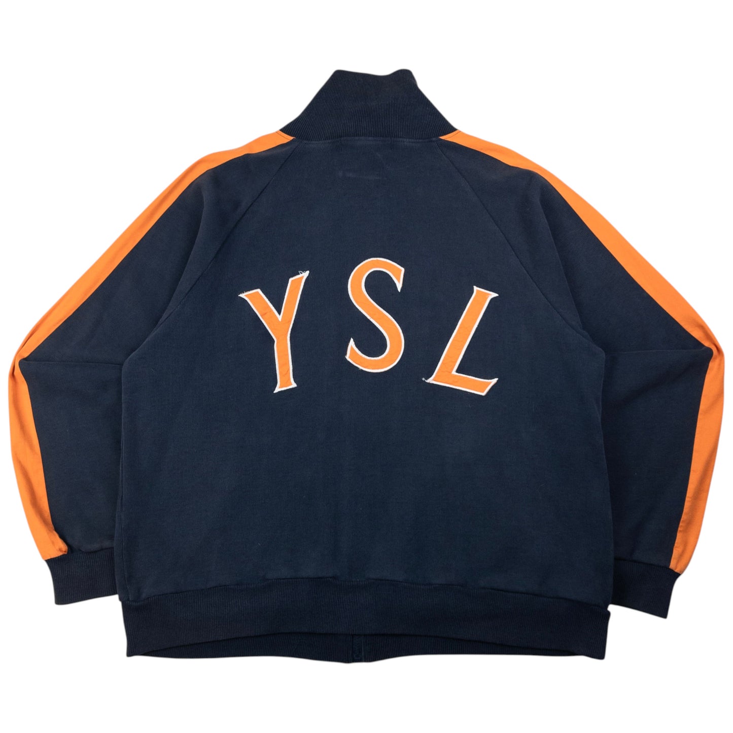 Vintage YSL Yves Saint Laurent Zip Up Sweatshirt Size XL