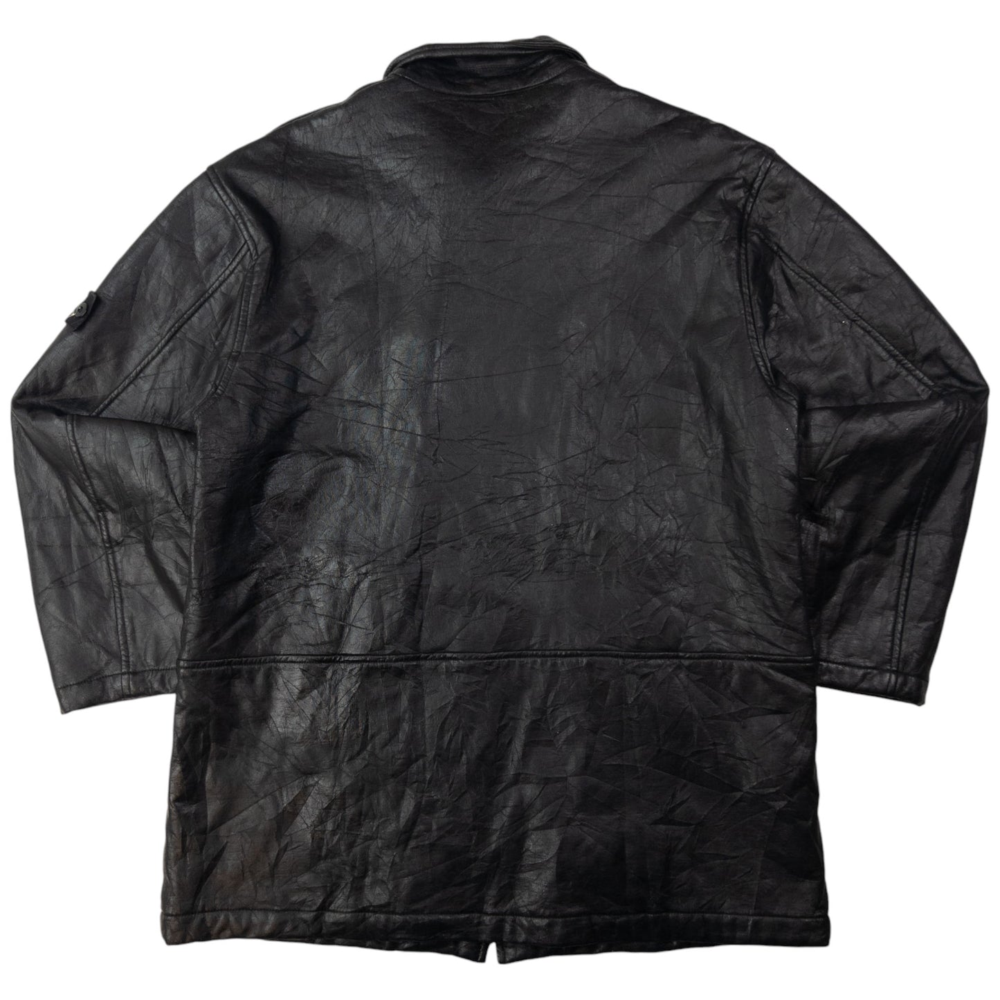 Vintage CP Company Zip Up Leather Jacket Size L