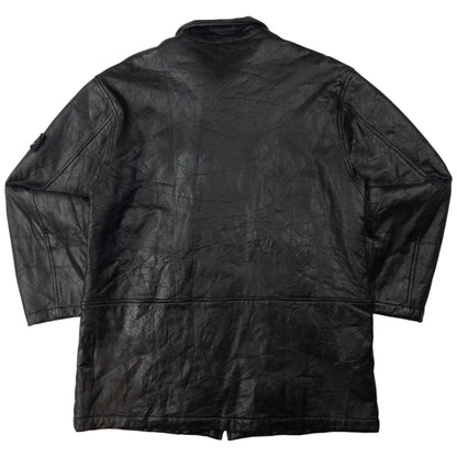 Vintage CP Company Zip Up Leather Jacket Size L