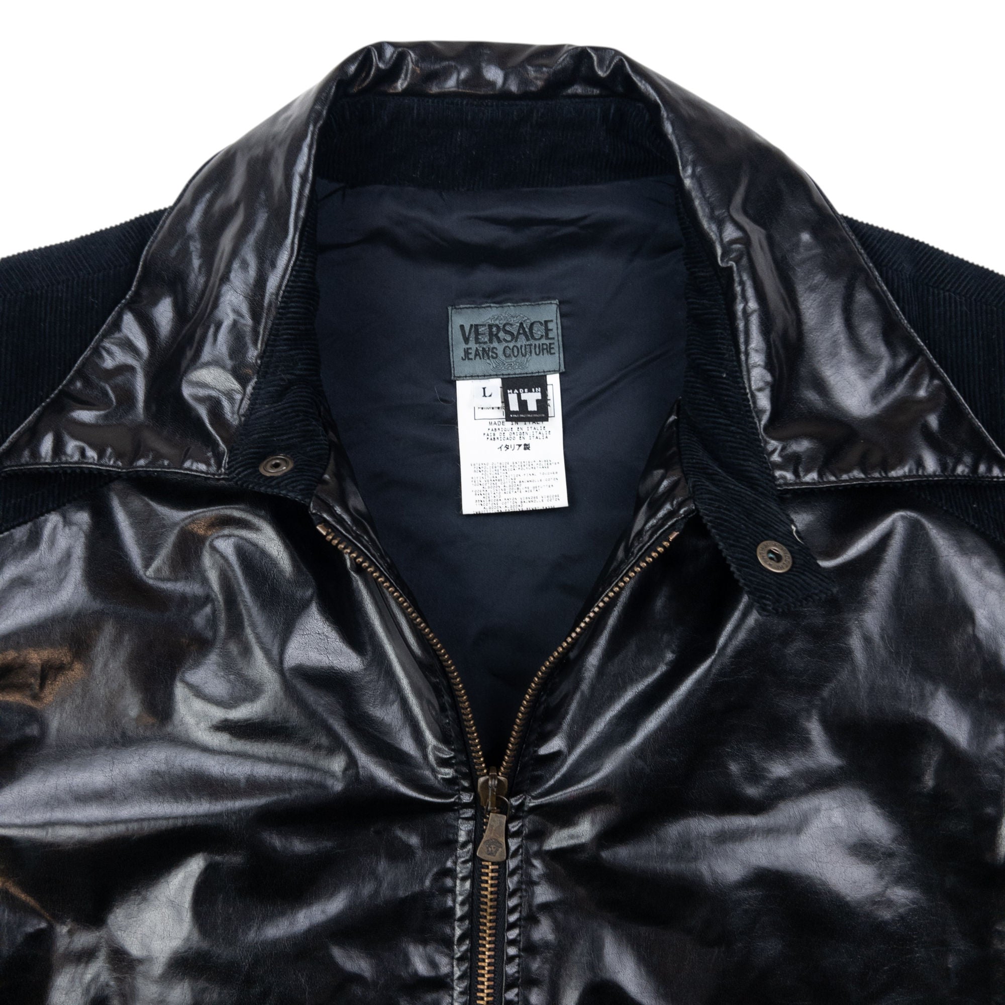 Vintage Versace Jeans Couture Leather Jacket Size S