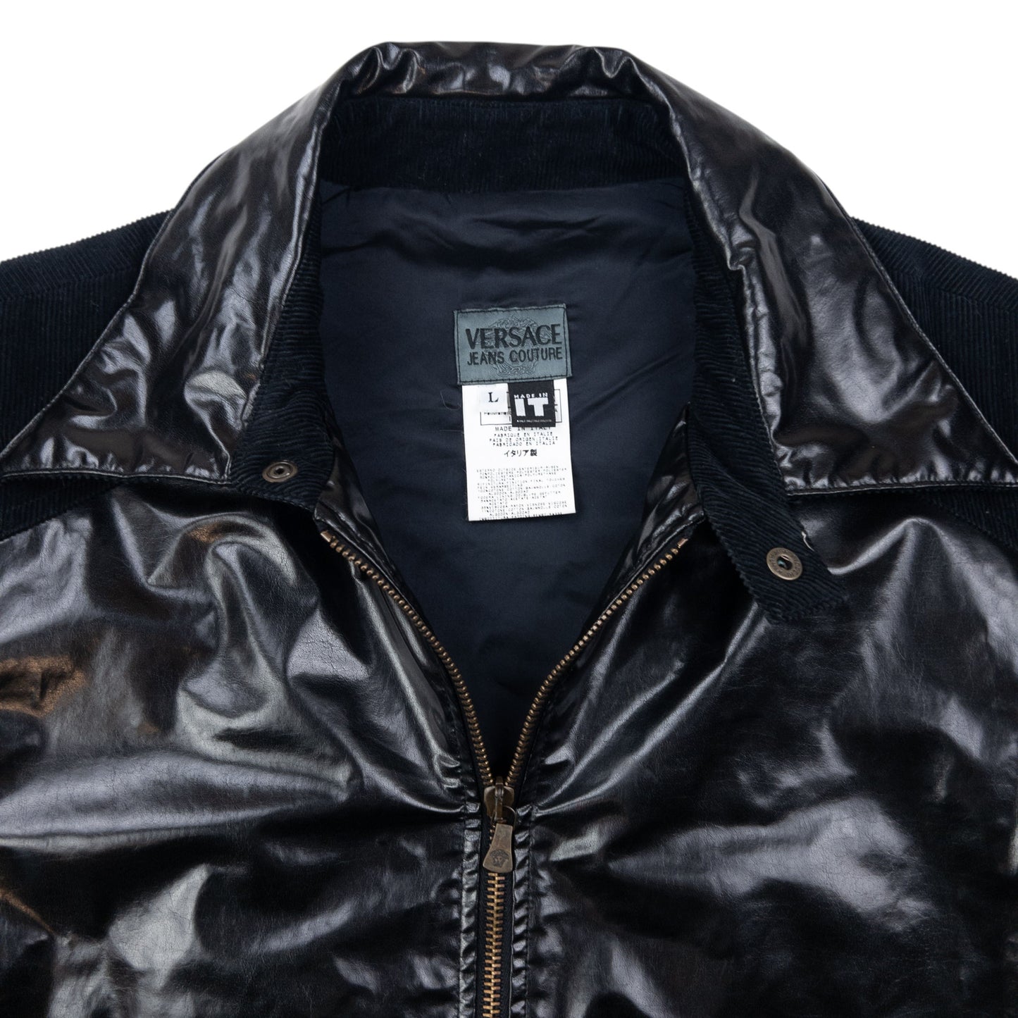 Vintage Versace Jeans Couture Leather Jacket Size S