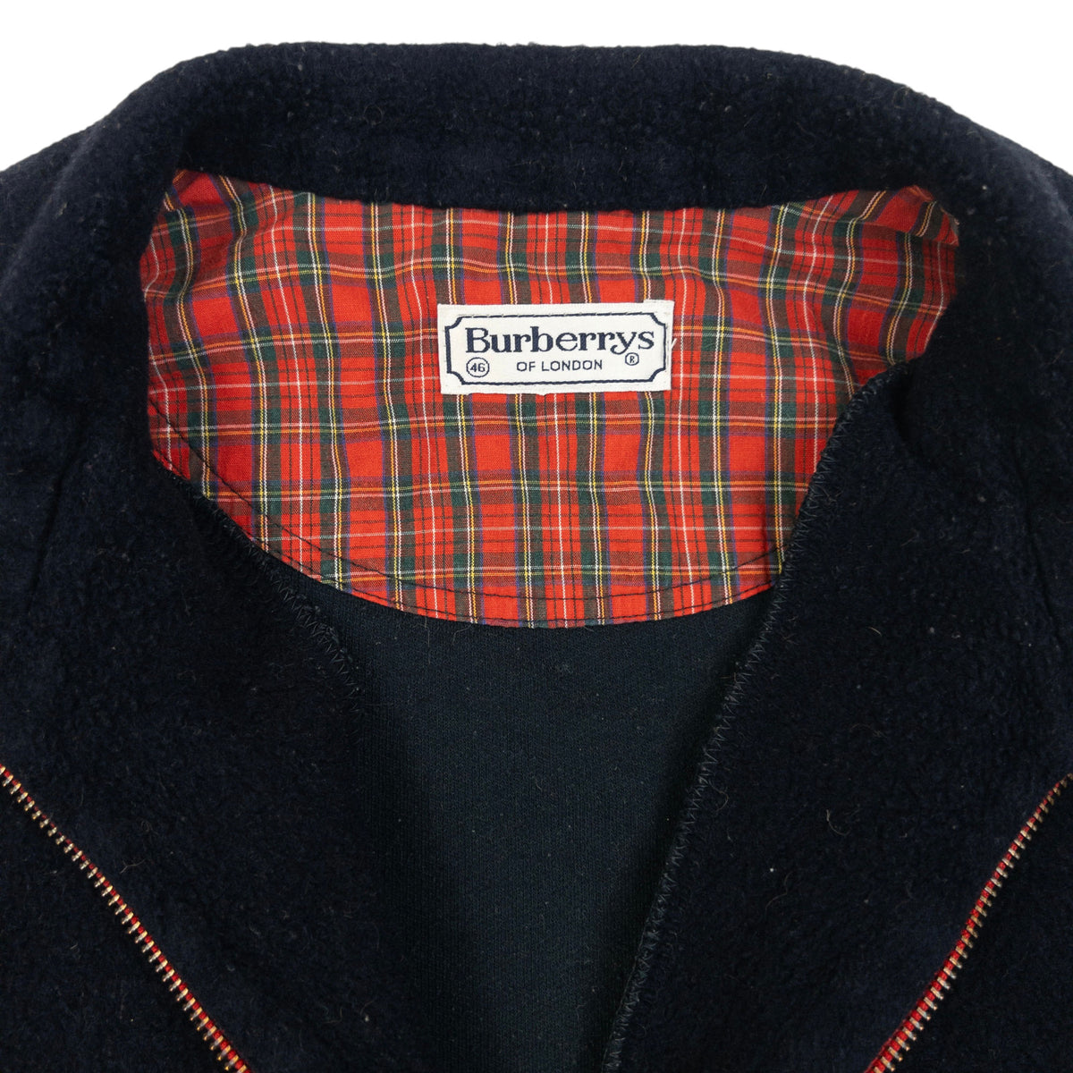 Vintage 90s Burberry Q Zip Fleece Sweatshirt Size L