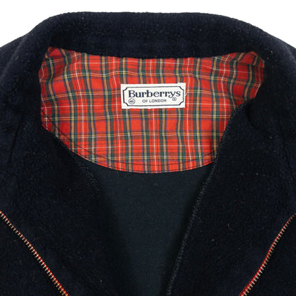 Vintage 90s Burberry Q Zip Fleece Sweatshirt Size L