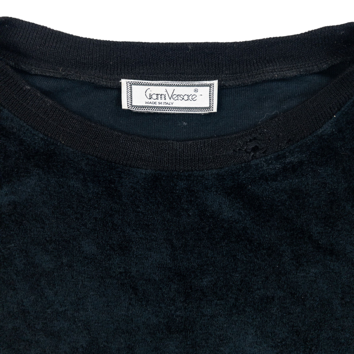 Vintage 90s Gianni Versace Wool Jumper in black, photo 3