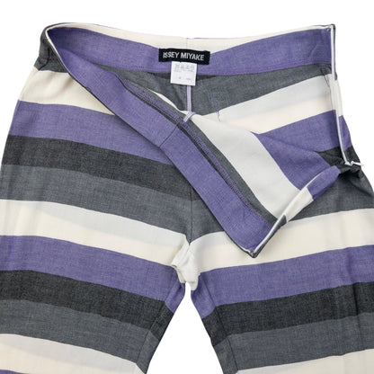 Vintage 2000s Issey Miyake Striped Trousers Womens Size W26