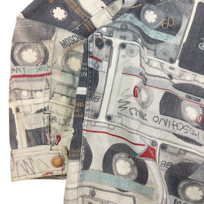 Vintage Moschino Jeans Cassette Print Jacket Size L