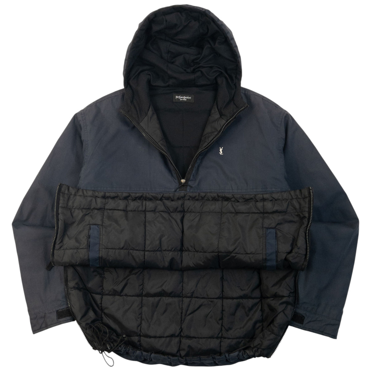 Vintage 2000s YSL Yves Saint Laurent Q Zip Padded Jacket Size L