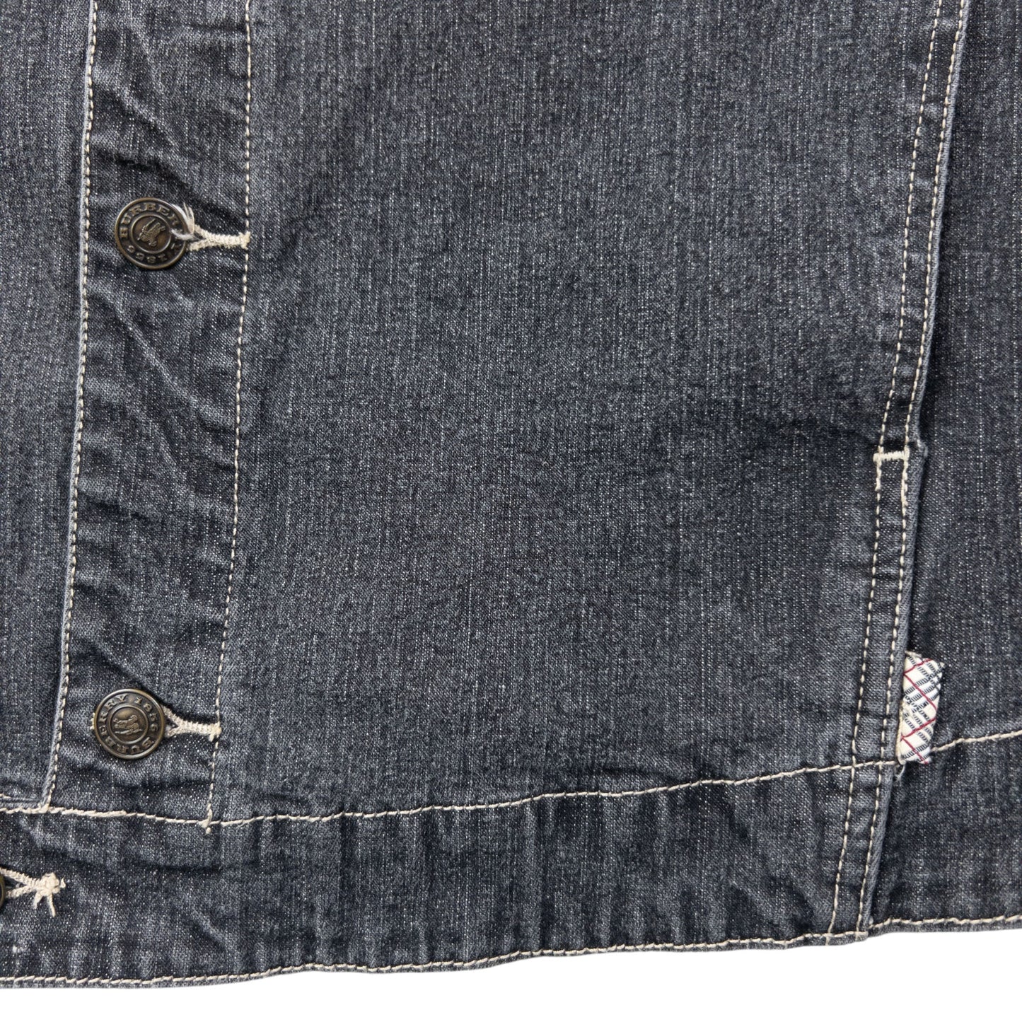 Vintage 2000s Burberry Button Up Denim Jacket Size M