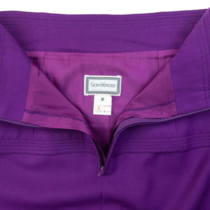 Vintage 90s Gianni Versace Tiered Skirt Womens Size W25