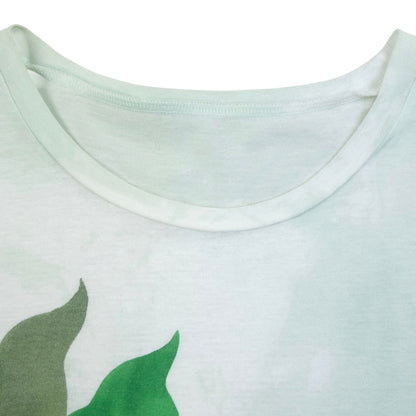 Vintage 90s Yohji Yamamoto Flower Graphic T Shirt Womens Size S