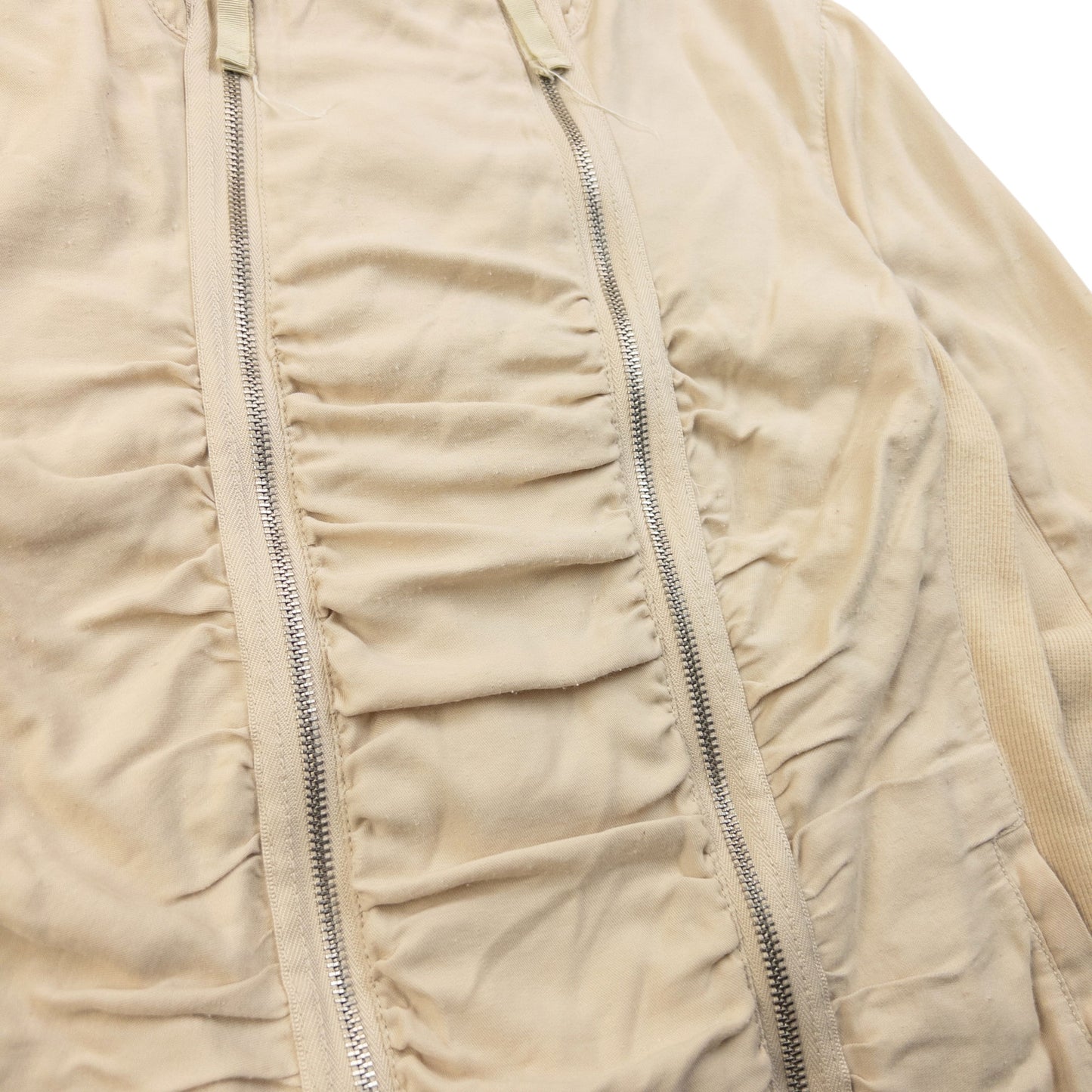 Vintage 2000s Armani Exchange Double Zip Ruched Jacket Womens Size M