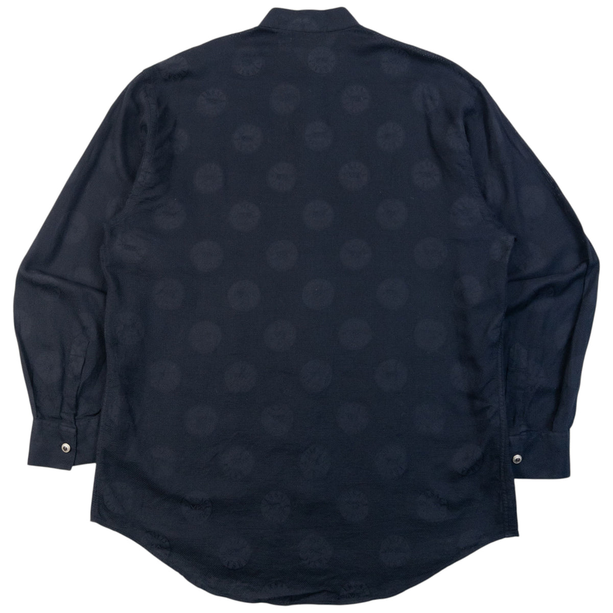 Vintage 2000s Versace Classic V2 Monogram Long Sleeve Button Up Shirt in black (cotton), photo 2