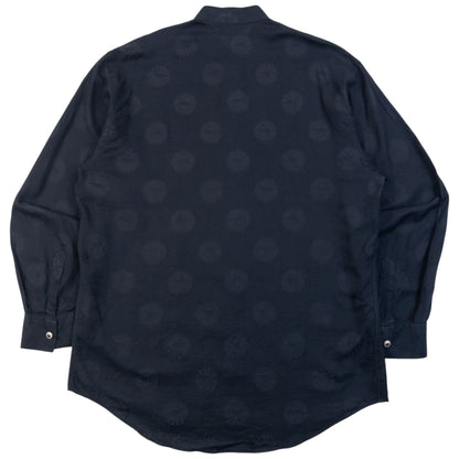 Vintage 2000s Versace Classic V2 Monogram Long Sleeve Button Up Shirt in black (cotton), photo 2