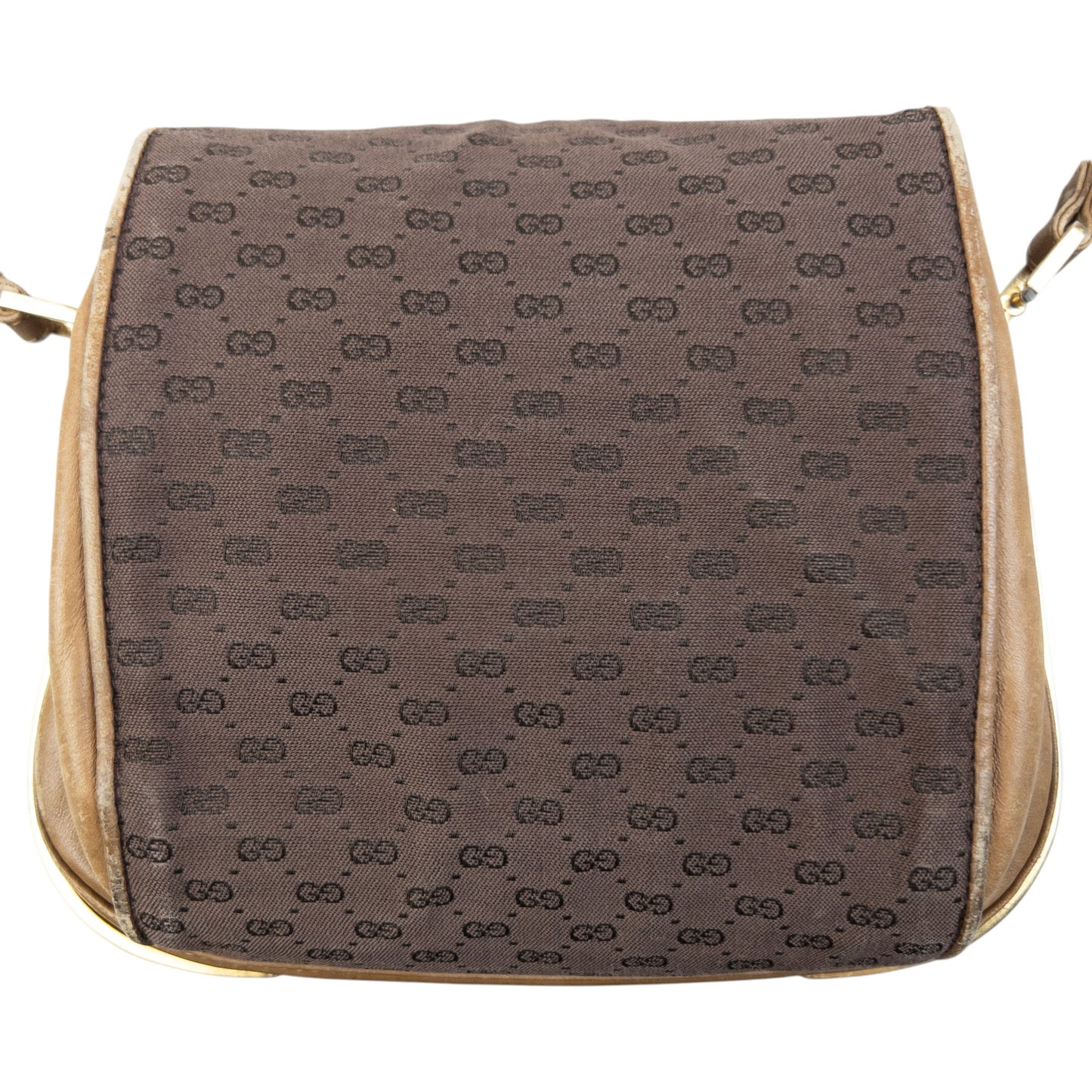 Vintage Gucci Monogram Leather Crossbody Bag