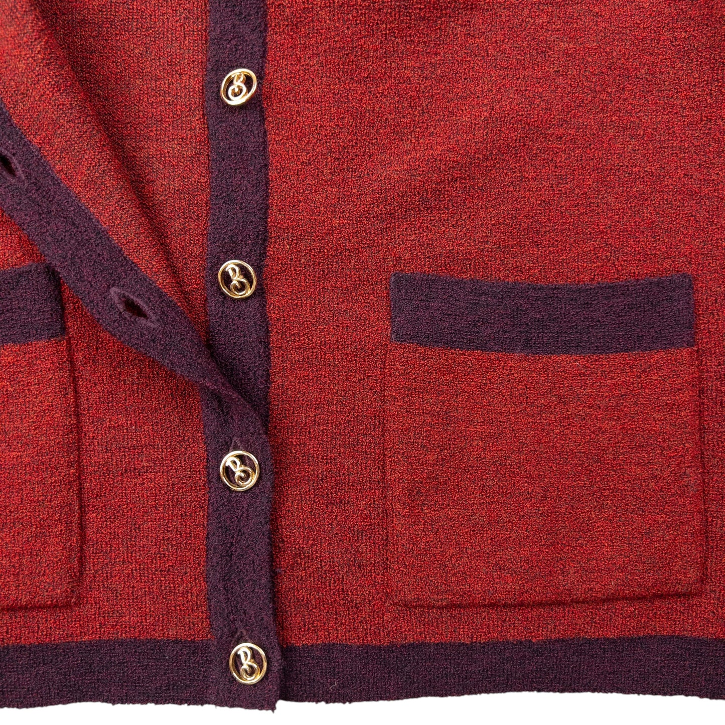 Vintage 90s Burberry Wool Cardigan Womens Size XL