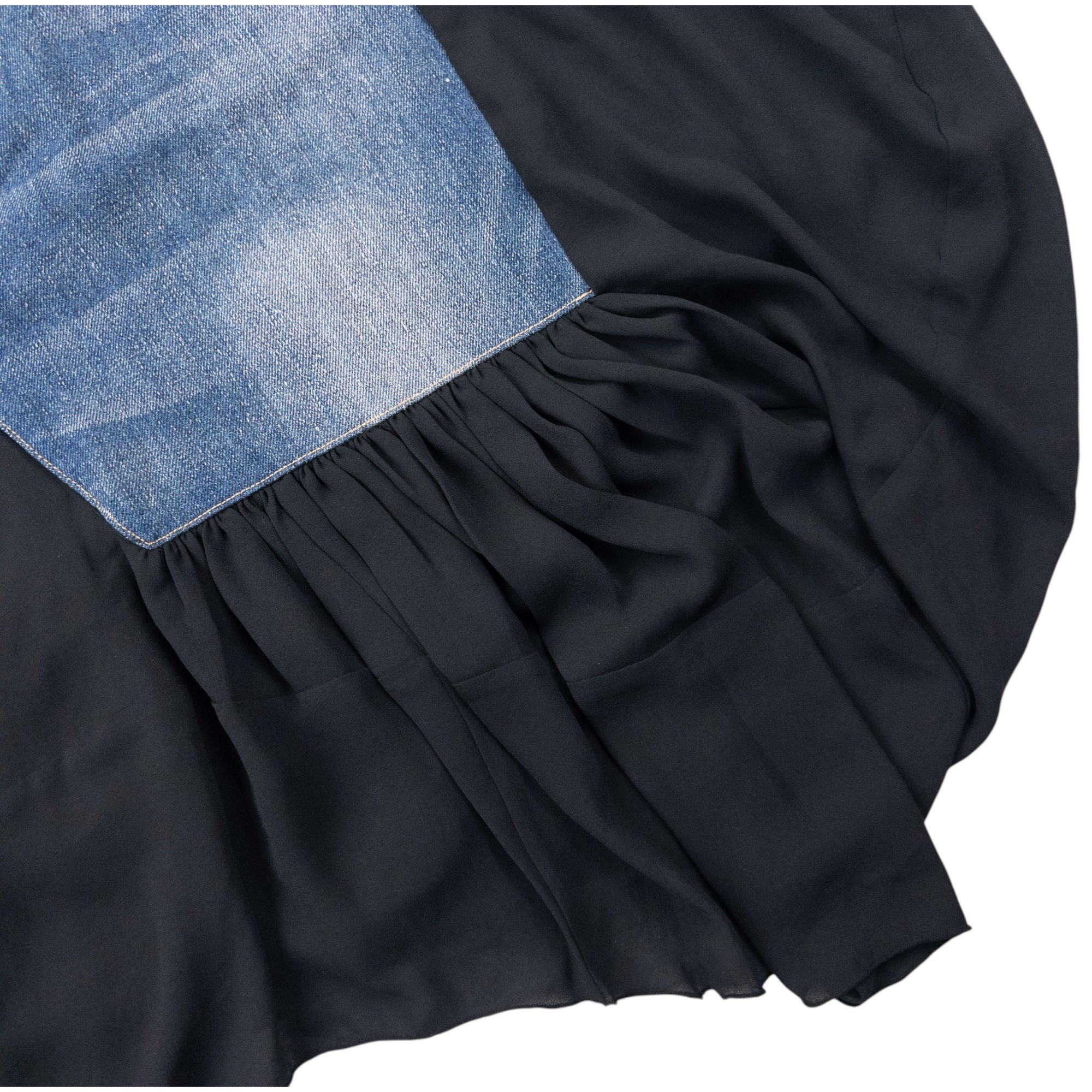 Vintage Junya Watanabe X Comme Des Garçons Denim Contrast Skirt Womens Size W28