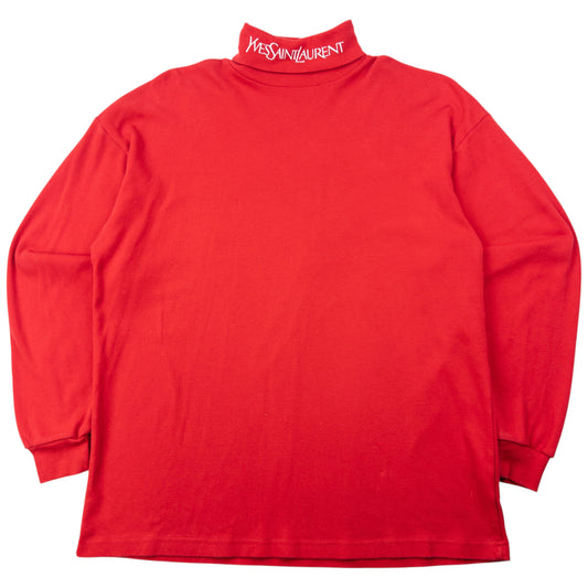 Vintage 2000s YSL Yves Saint Laurent Turtleneck Sweatshirt Size M