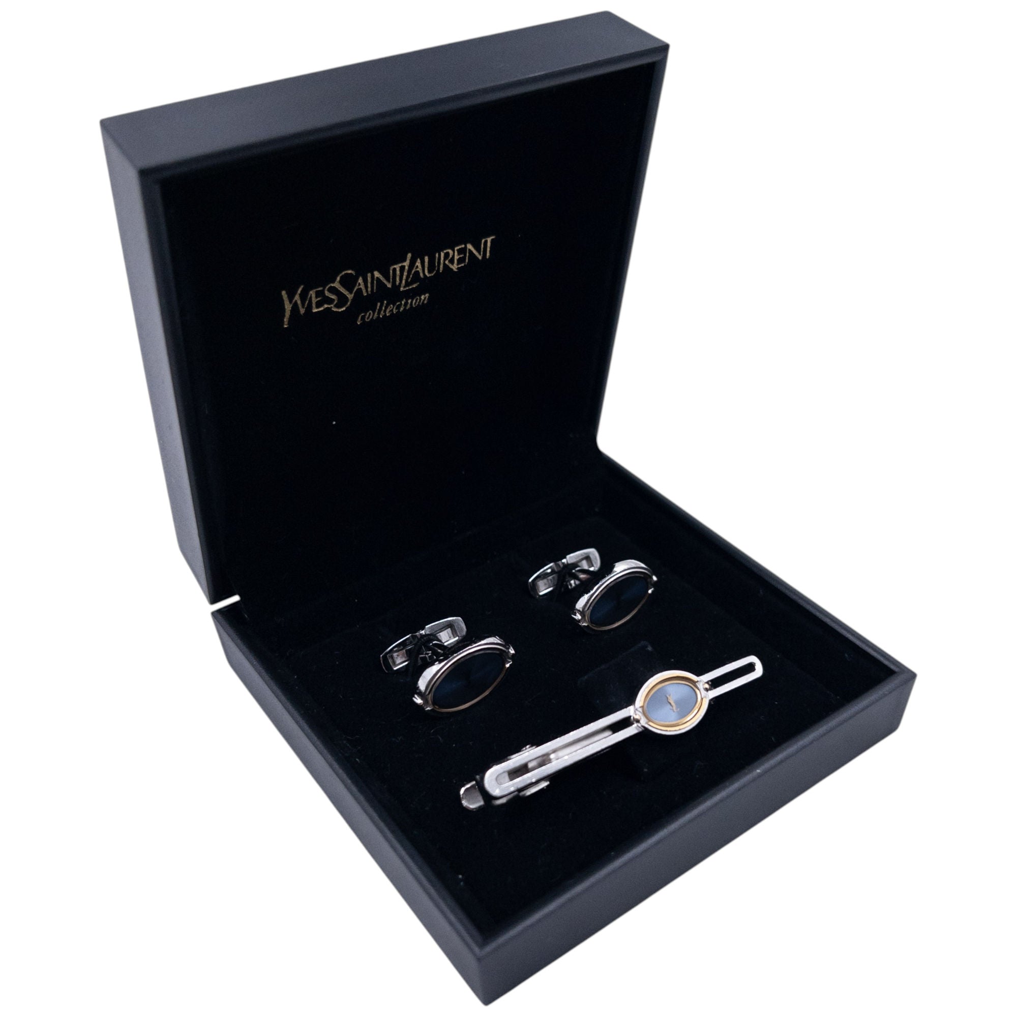 Vintage Dior Cuff Links & Tie Clip Set