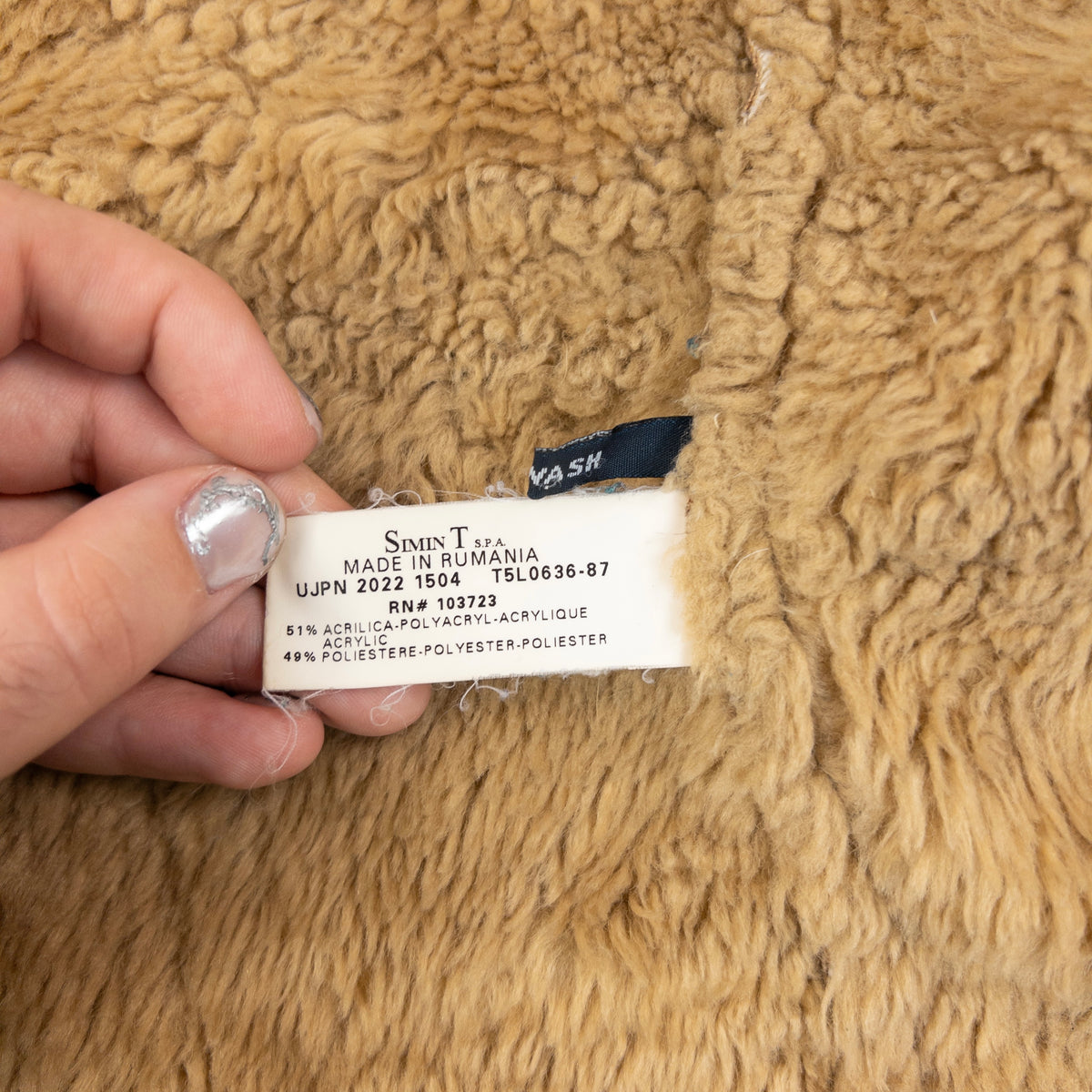 Vintage 2000s Armani Jeans Fleece Lined Jacket in brown, photo 7