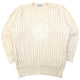Vintage 90s Burberry Embroidered Cable Knit Jumper Size