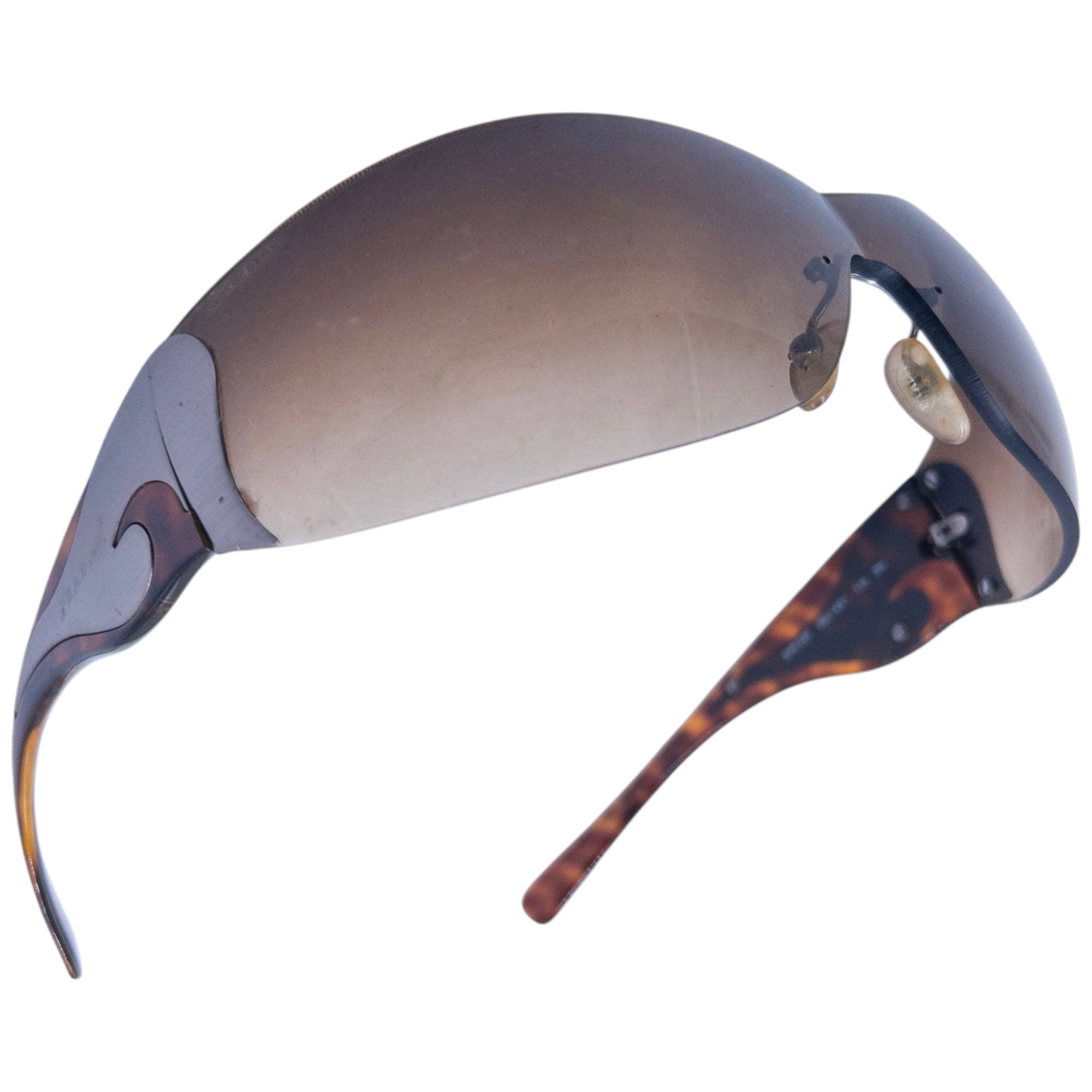 Vintage Prada Tortoise Shell Swirl Sunglasses