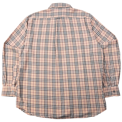 Vintage 2000s Burberry Nova Check Long Sleeve Button Up Shirt Size L