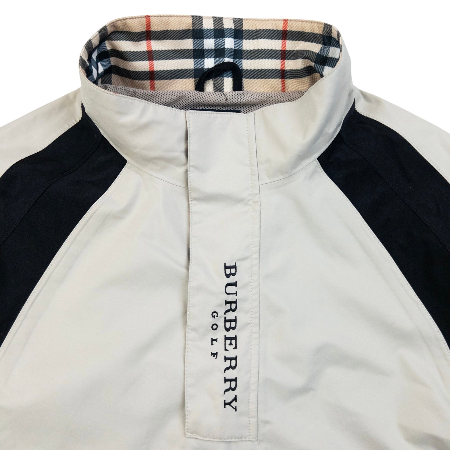 Vintage 2000s Burberry Golf Q Zip Waterproof Jacket Size L