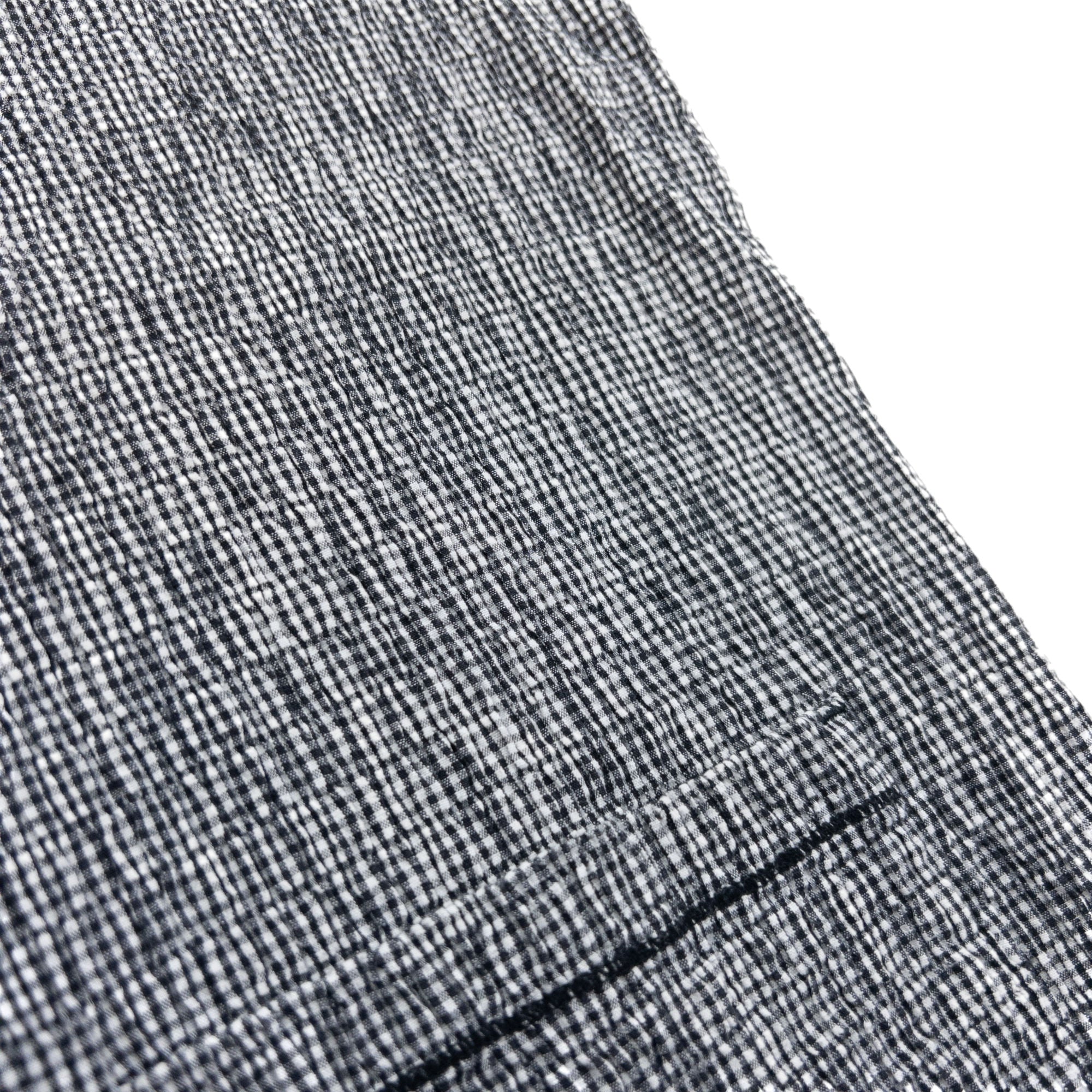 Vintage Yohji Yamamoto Checkered Ruched Button Up Shirt Size M