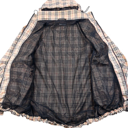 Vintage 90s Burberry Golf Nova Check Packable Jacket Size XL