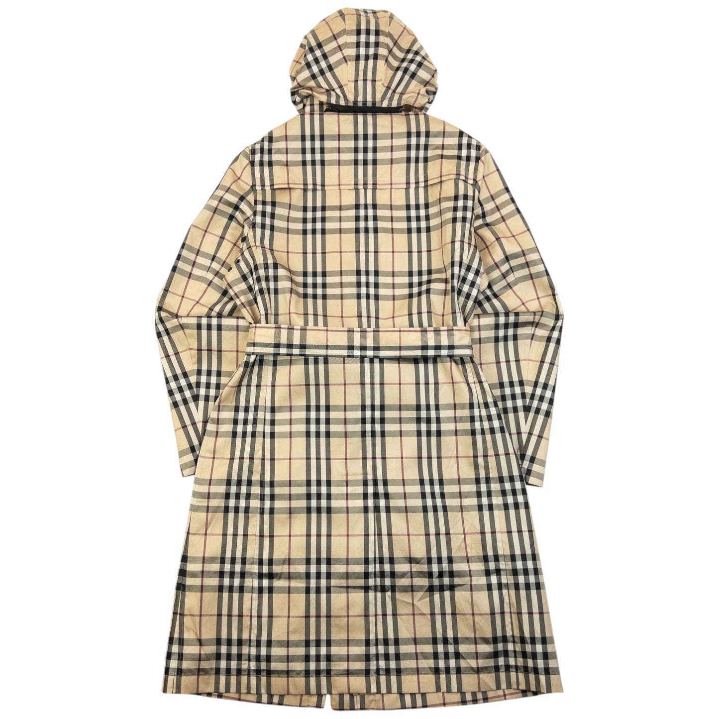 Vintage 2000s Burberry Nova Check Belt Waist Jacket Womens Size S