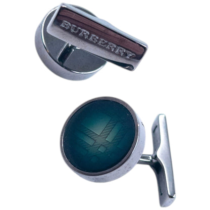 Vintage 2000s Burberry Nova Check Cuff Links