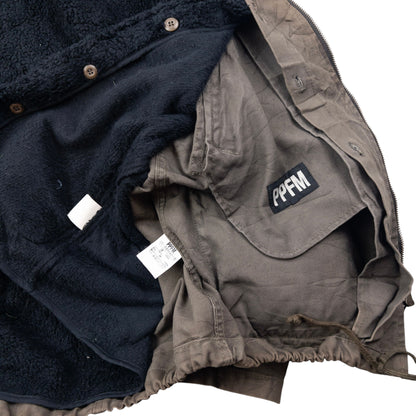 Vintage 2000s PPFM Fleece Lined Cargo Jacket Size M