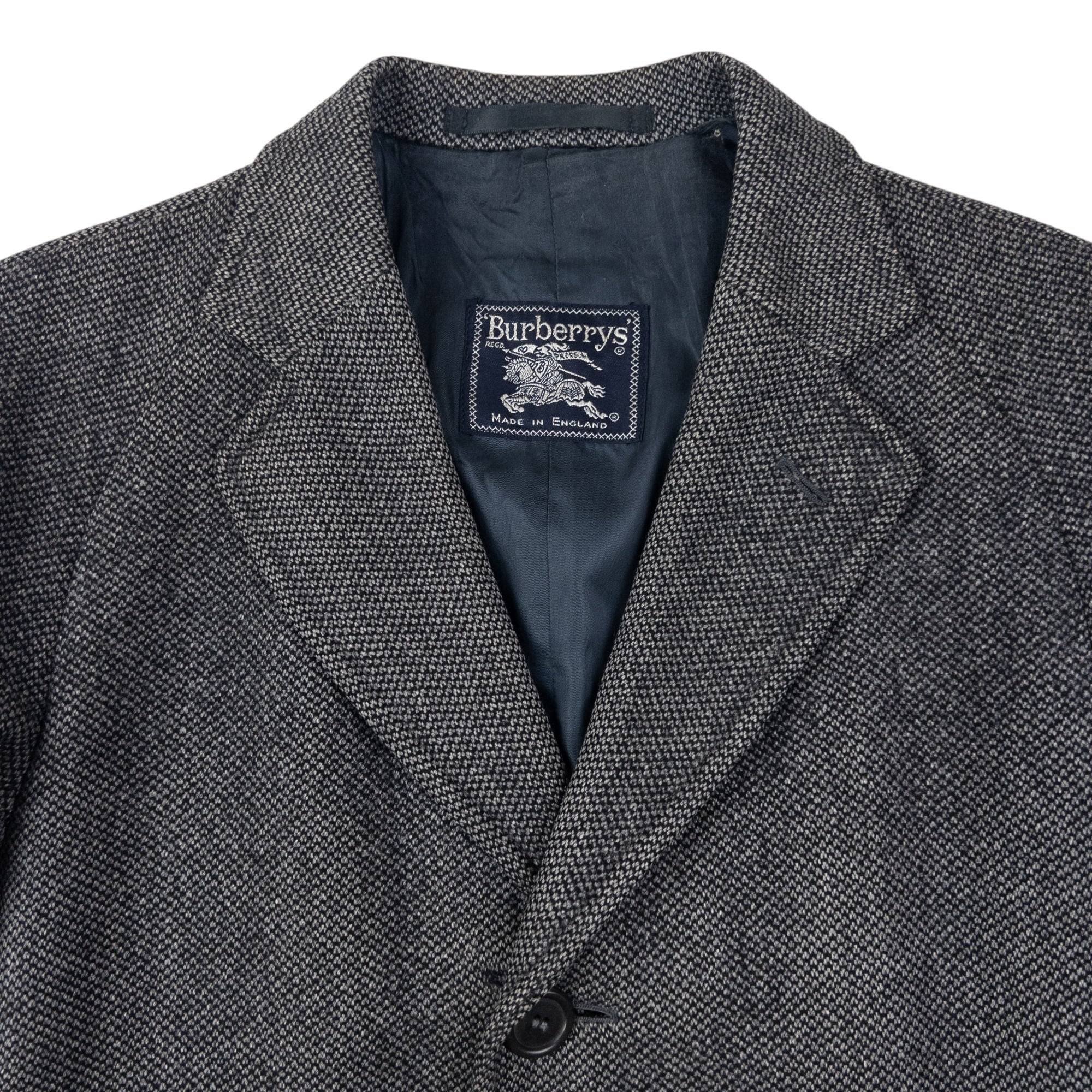 Vintage Burberry Longline Wool Jacket Size M