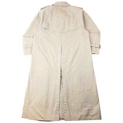 Vintage 80s Burberry Nova Check Lined Trench Jacket Size M