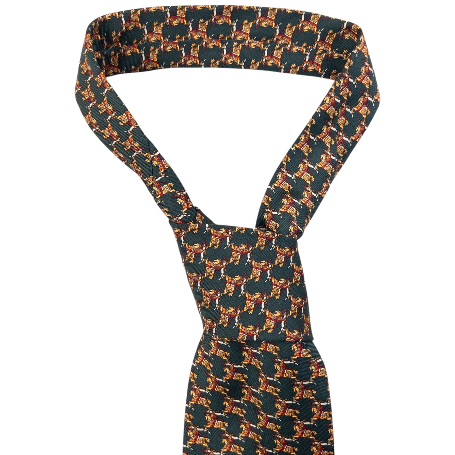 Vintage 90s Burberry Monogram Silk Tie
