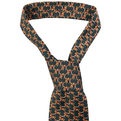 Vintage 90s Burberry Monogram Silk Tie