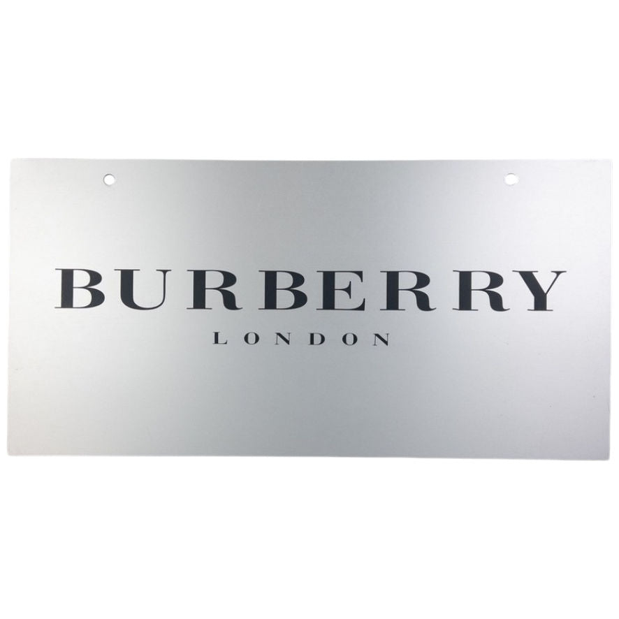 Vintage Burberry Metal Store Sign