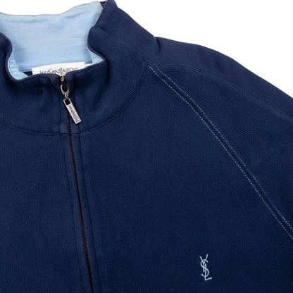 Vintage 2000s YSL Yves Saint Laurent Zip Up Sweatshirt Size L