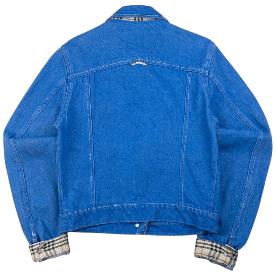 Vintage Burberry Button Up Denim Jacket Womens Size S