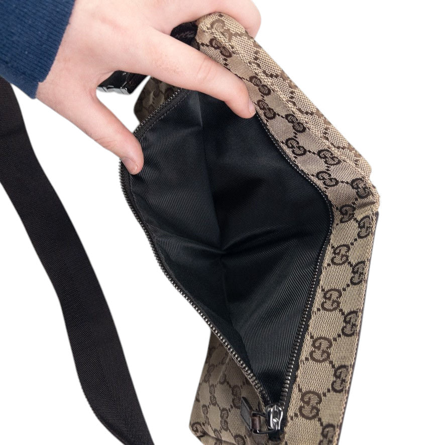 Vintage Gucci Monogram Crossbody Bag