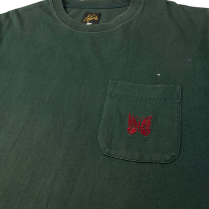 Vintage Needles Embroidered T Shirt Size L