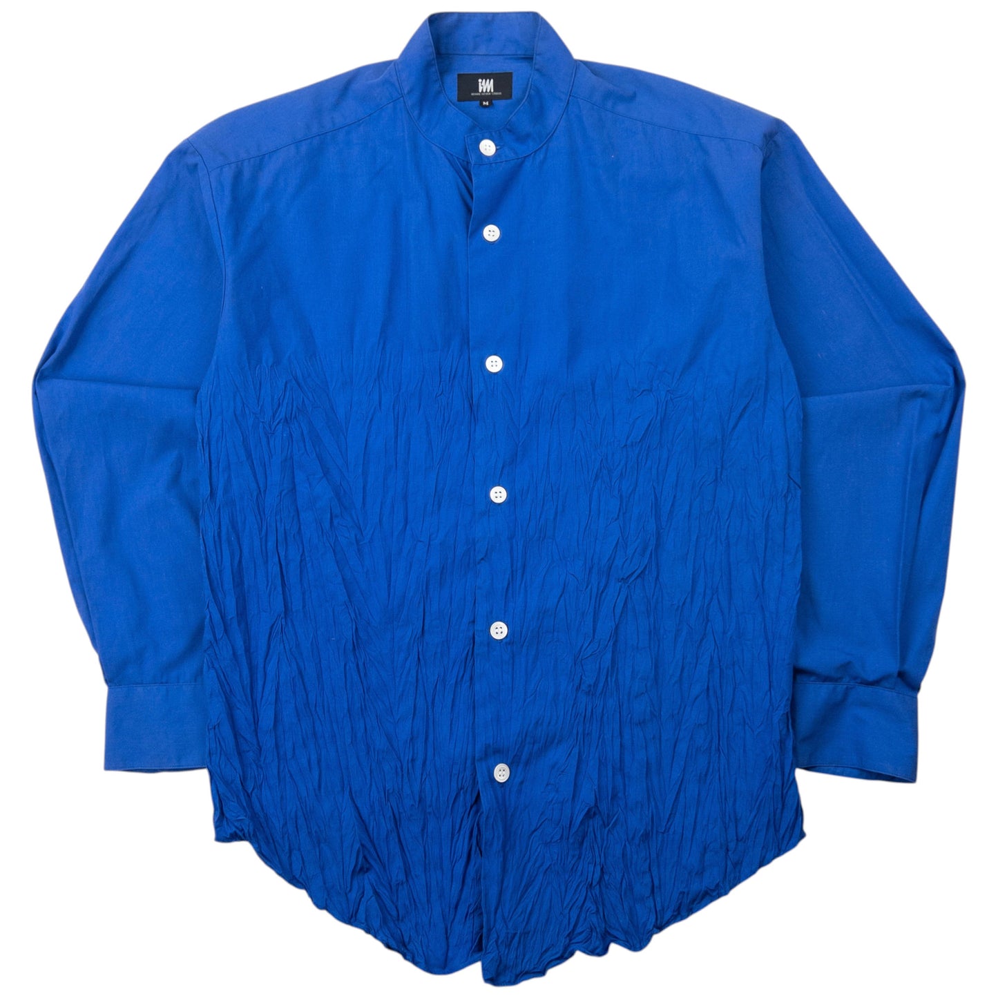 Vintage Issey Miyake Long Sleeve Button Up Crinkle Shirt Size S