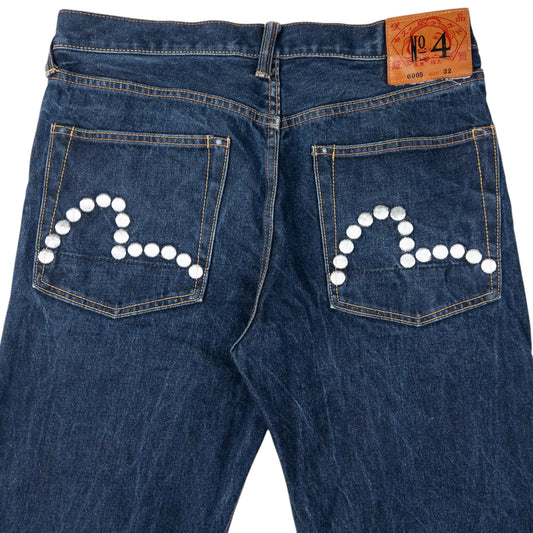Vintage Evisu Double Gull Embroidered Japanese Denim Jeans Size W33